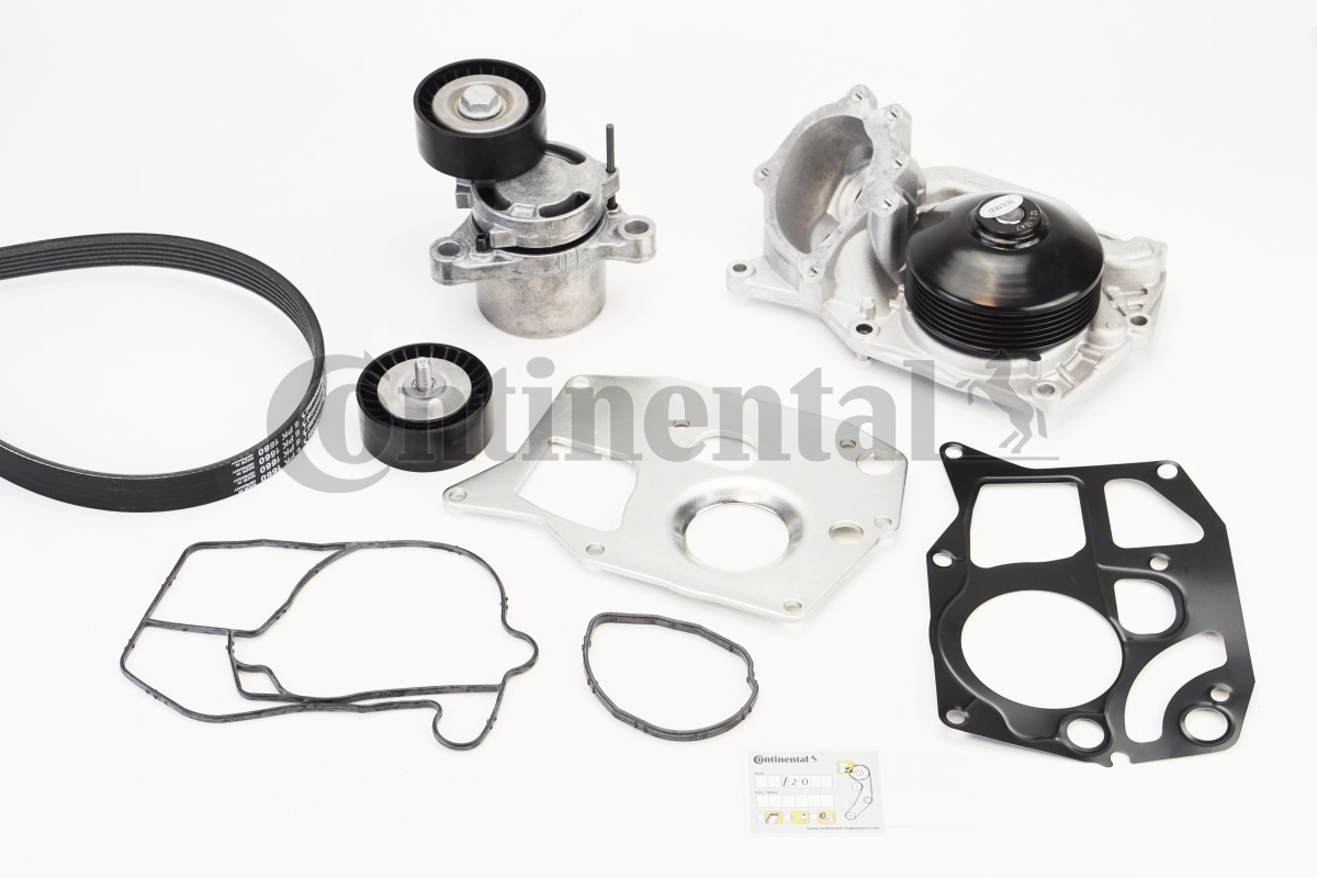 Water Pump + V-ribbed Belt Kit